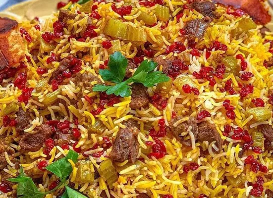 کرفس پلو