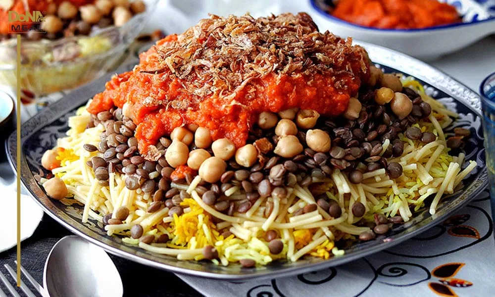 غذای عربی با گوشت