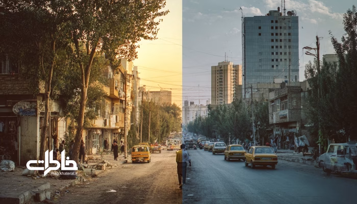 شهر قدیمی و شهر جدید در یک قاب؛ خیابانی که دیگر شبیه خاطرات نیست. مجله خاطرات